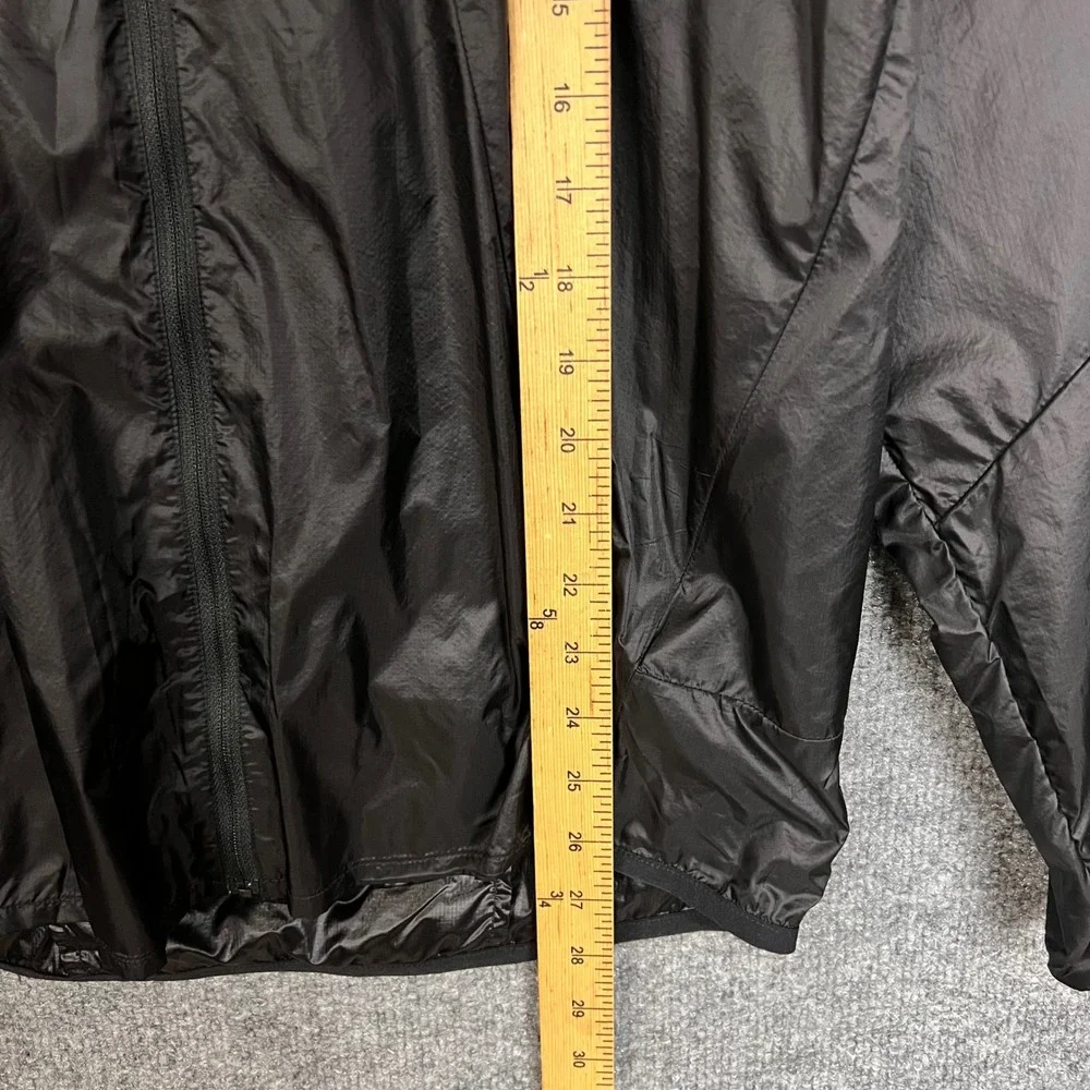 The North Face Windbreaker Jacket Mens Small Black Excellent Full Zip Hooded